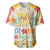 Kawaii Turtle Baseball Jersey Aloha Hibiscus Flowers