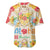 Kawaii Turtle Baseball Jersey Aloha Hibiscus Flowers