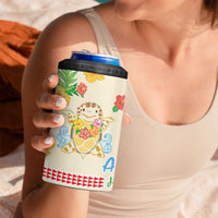 Kawaii Turtle 4 in 1 Can Cooler Tumbler Aloha Hibiscus Flowers LT9 - Polynesian Pride