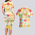 Kawaii Turtle Couples Matching Long Sleeve Bodycon Dress and Hawaiian Shirt Aloha Hibiscus Flowers