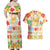 Kawaii Turtle Couples Matching Off Shoulder Maxi Dress and Hawaiian Shirt Aloha Hibiscus Flowers