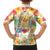 Kawaii Turtle Family Matching Off The Shoulder Long Sleeve Dress and Hawaiian Shirt Aloha Hibiscus Flowers