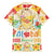 Kawaii Turtle Family Matching Off The Shoulder Long Sleeve Dress and Hawaiian Shirt Aloha Hibiscus Flowers