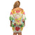 Kawaii Turtle Family Matching Off Shoulder Short Dress and Hawaiian Shirt Aloha Hibiscus Flowers