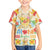 Kawaii Turtle Family Matching Off Shoulder Short Dress and Hawaiian Shirt Aloha Hibiscus Flowers