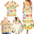 Kawaii Turtle Family Matching Summer Maxi Dress and Hawaiian Shirt Aloha Hibiscus Flowers