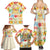 Kawaii Turtle Family Matching Summer Maxi Dress and Hawaiian Shirt Aloha Hibiscus Flowers