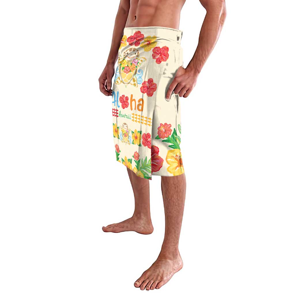 Kawaii Turtle Lavalava Aloha Hibiscus Flowers LT9 - Polynesian Pride