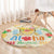 Kawaii Turtle Round Carpet Aloha Hibiscus Flowers