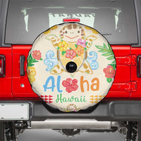 Kawaii Turtle Spare Tire Cover Aloha Hibiscus Flowers LT9 - Polynesian Pride