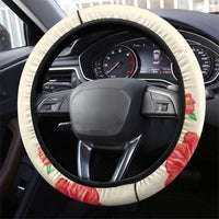 Kawaii Turtle Steering Wheel Cover Aloha Hibiscus Flowers LT9 - Polynesian Pride