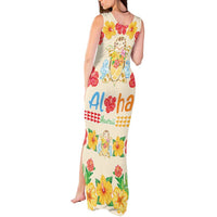 Kawaii Turtle Tank Maxi Dress Aloha Hibiscus Flowers LT9 - Polynesian Pride