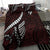 Polynesian Girl Tribal Tattoo Bedding Set Oxbood Vibe