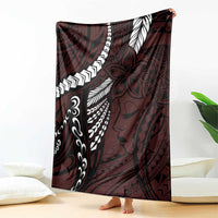 Polynesian Girl Tribal Tattoo Blanket Oxbood Vibe LT9 - Polynesian Pride