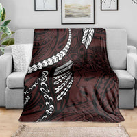Polynesian Girl Tribal Tattoo Blanket Oxbood Vibe LT9 - Polynesian Pride