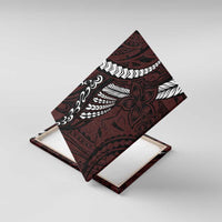 Polynesian Girl Tribal Tattoo Canvas Wall Art Oxbood Vibe LT9 With Frame Oxblood - Polynesian Pride