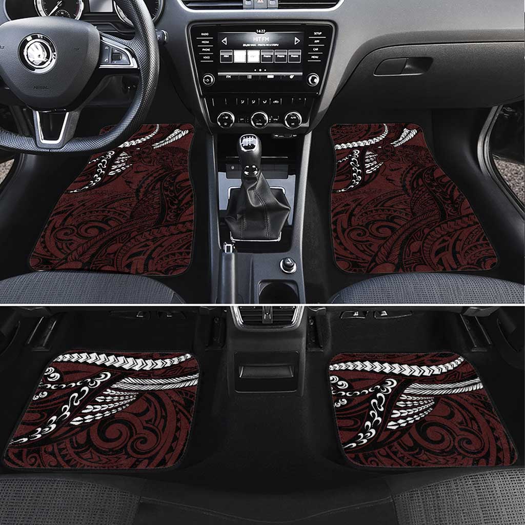 Polynesian Girl Tribal Tattoo Car Mats Oxbood Vibe LT9 Set 4pcs Oxblood - Polynesian Pride