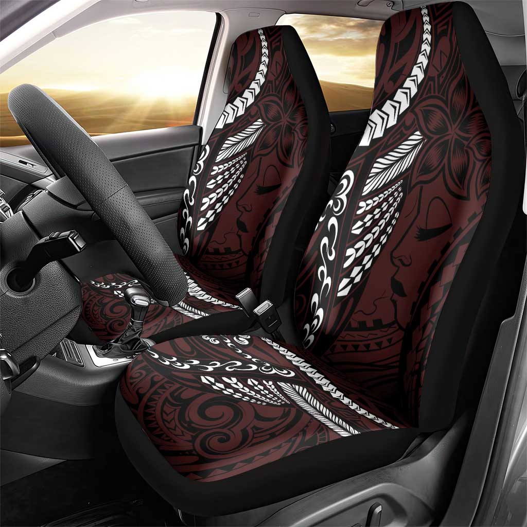 Polynesian Girl Tribal Tattoo Car Seat Cover Oxbood Vibe