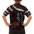 Polynesian Girl Tribal Tattoo Family Matching Short Sleeve Bodycon Dress and Hawaiian Shirt Oxbood Vibe