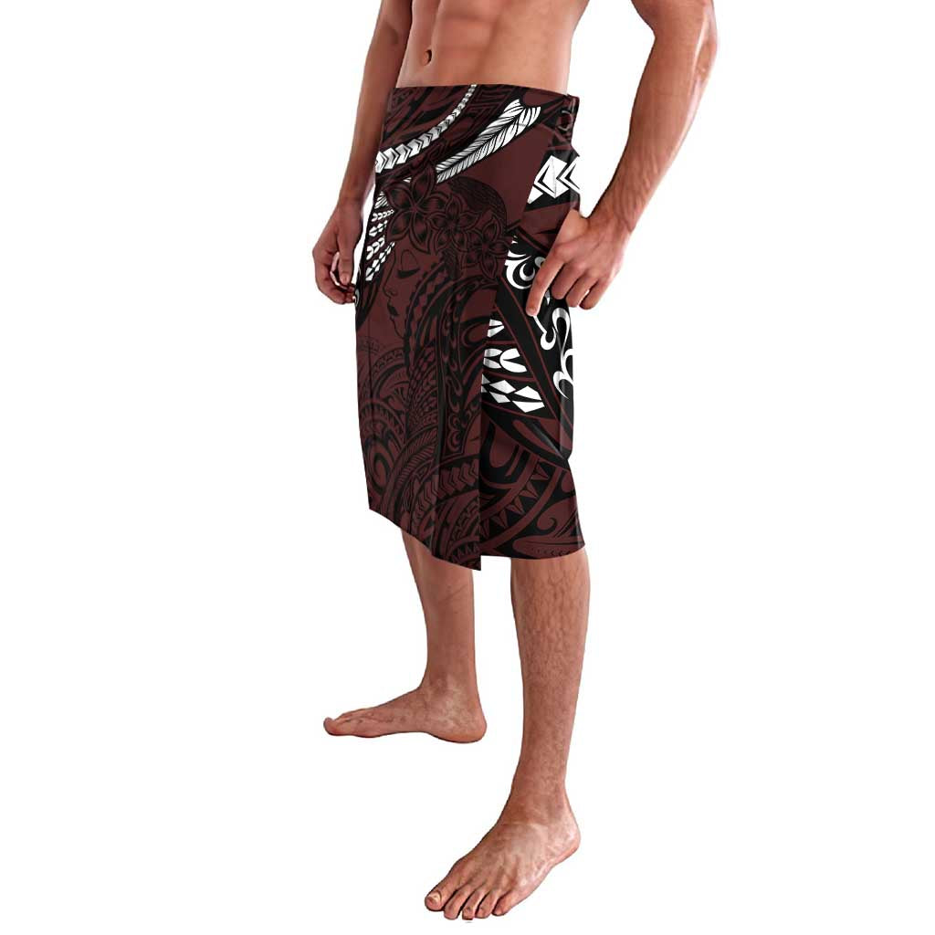 Polynesian Girl Tribal Tattoo Lavalava Oxbood Vibe LT9 - Polynesian Pride