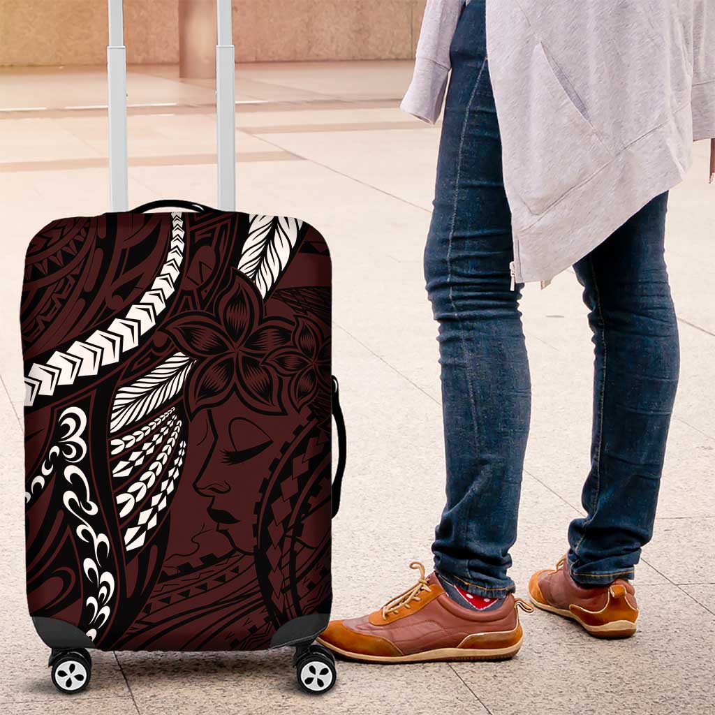 Polynesian Girl Tribal Tattoo Luggage Cover Oxbood Vibe