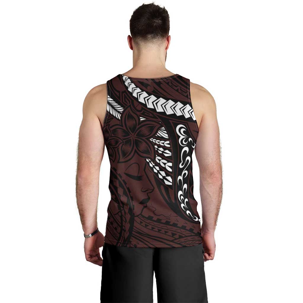 Polynesian Girl Tribal Tattoo Men Tank Top Oxbood Vibe LT9 - Polynesian Pride