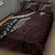 Polynesian Girl Tribal Tattoo Quilt Bed Set Oxbood Vibe