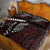 Polynesian Girl Tribal Tattoo Quilt Bed Set Oxbood Vibe