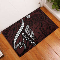 Polynesian Girl Tribal Tattoo Rubber Doormat Oxbood Vibe LT9 - Polynesian Pride