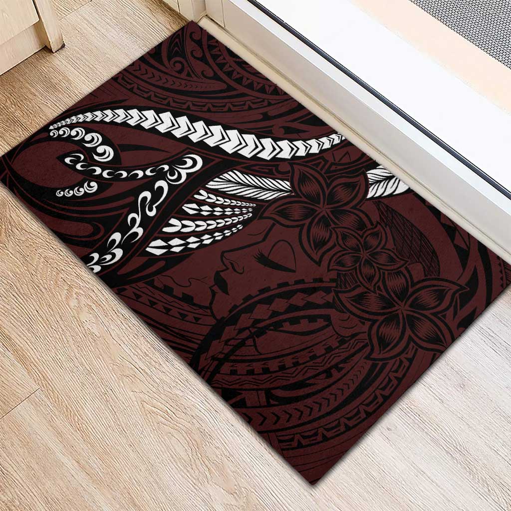 Polynesian Girl Tribal Tattoo Rubber Doormat Oxbood Vibe LT9 - Polynesian Pride