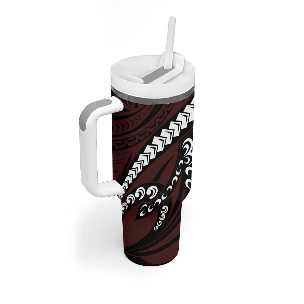 Polynesian Girl Tribal Tattoo Tumbler With Handle Oxbood Vibe LT9 - Polynesian Pride