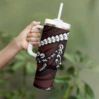 Polynesian Girl Tribal Tattoo Tumbler With Handle Oxbood Vibe LT9 - Polynesian Pride