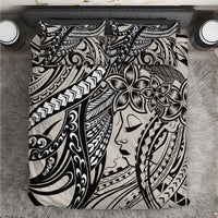 Polynesian Girl Tribal Tattoo Bedding Set Beige Vibe LT9 Beige - Polynesian Pride