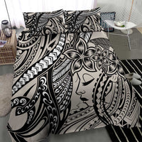 Polynesian Girl Tribal Tattoo Bedding Set Beige Vibe LT9 - Polynesian Pride