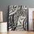 Polynesian Girl Tribal Tattoo Canvas Wall Art Beige Vibe