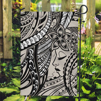 Polynesian Girl Tribal Tattoo Garden Flag Beige Vibe LT9 Garden Flag Beige - Polynesian Pride
