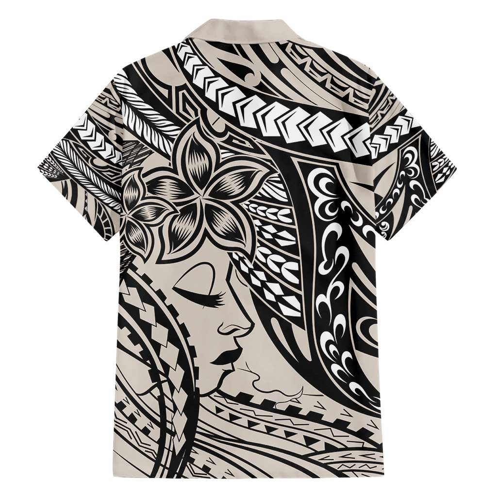 Polynesian Girl Tribal Tattoo Hawaiian Shirt Beige Vibe LT9 - Polynesian Pride