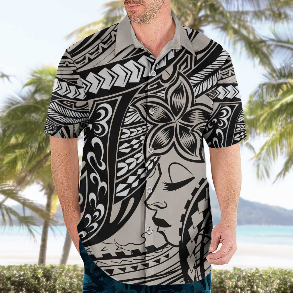 Polynesian Girl Tribal Tattoo Hawaiian Shirt Beige Vibe LT9 - Polynesian Pride