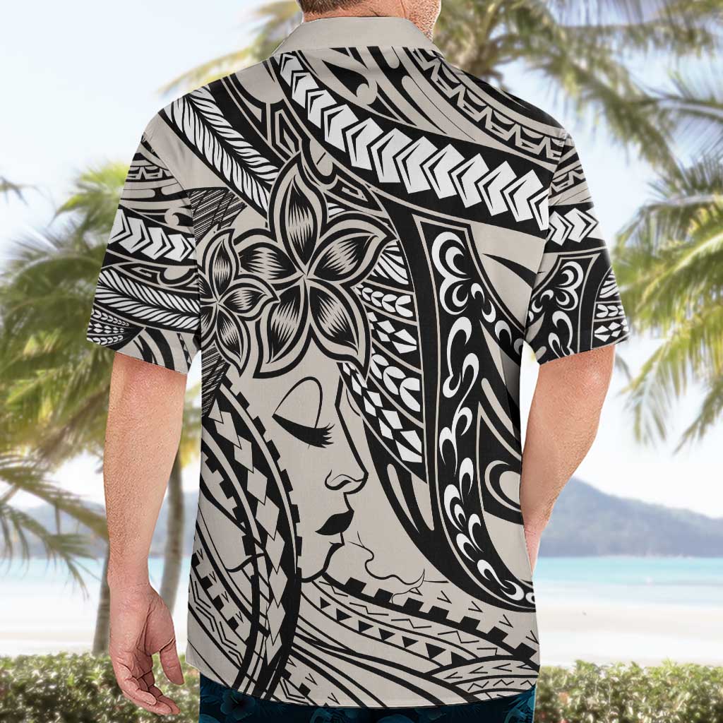 Polynesian Girl Tribal Tattoo Hawaiian Shirt Beige Vibe LT9 - Polynesian Pride