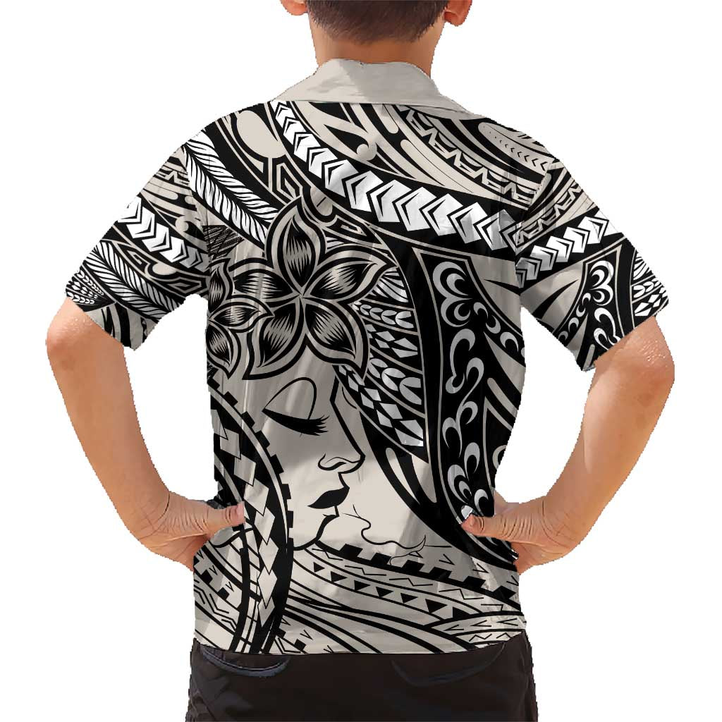 Polynesian Girl Tribal Tattoo Hawaiian Shirt Beige Vibe LT9 - Polynesian Pride