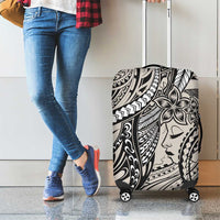 Polynesian Girl Tribal Tattoo Luggage Cover Beige Vibe