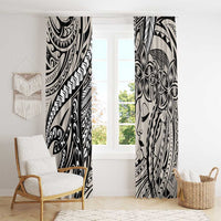 Polynesian Girl Tribal Tattoo Window Curtain Beige Vibe LT9 - Polynesian Pride