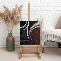 Polynesian Oxblood Line Art Tribal Tattoo Canvas Wall Art LT9 - Polynesian Pride