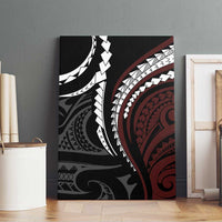 Polynesian Oxblood Line Art Tribal Tattoo Canvas Wall Art LT9 - Polynesian Pride