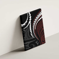 Polynesian Oxblood Line Art Tribal Tattoo Canvas Wall Art LT9 - Polynesian Pride