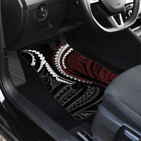 Polynesian Oxblood Line Art Tribal Tattoo Car Mats LT9 - Polynesian Pride