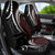 Polynesian Oxblood Line Art Tribal Tattoo Car Seat Cover