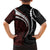 Polynesian Oxblood Line Art Tribal Tattoo Family Matching Long Sleeve Bodycon Dress and Hawaiian Shirt