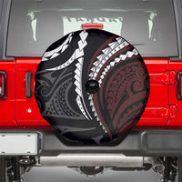 Polynesian Oxblood Line Art Tribal Tattoo Spare Tire Cover LT9 - Polynesian Pride