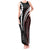 Polynesian Oxblood Line Art Tribal Tattoo Tank Maxi Dress